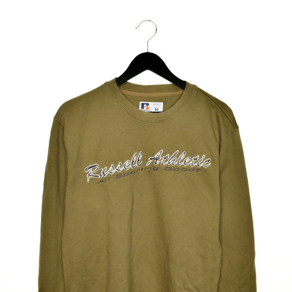Vintage Russel athletic sweatshirt sweater pullover jumper in brown khaki color