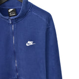 Vintage Nike zip up jumper sweatshirt tracksuit track jacket trackie pullover long sleeve in blue