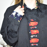 Cute World of man’s fashion shirt long sleeve top sweater t-shirt blouse in black