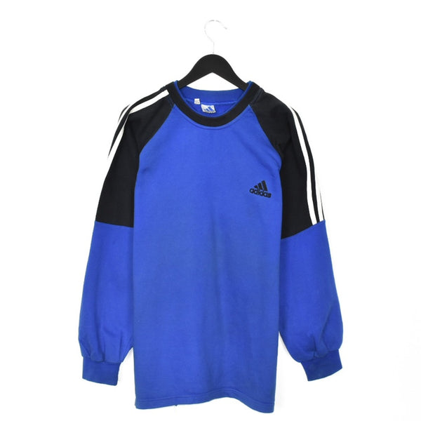 Vintage Adidas jumper pullover sweatshirt top in blue