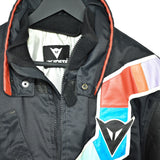 Vintage Dainese biker jacket windbreaker tracksuit track jacket trackie sweater jumper sweatshirt pullover long sleeve in black