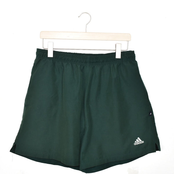 Vintage Adidas shorts joggers bottoms pants trousers track pants in dark green