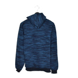 Vintage Nike hoodie pullover sweatshirt windbreaker fleece track jacket in black and blue