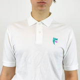 Vintage Russell Polo shirt tee top blouse in white