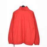 Vintage Nokia quarter zip up fleece jumper longsleeve tee pullover sweatshirt in red