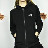 Cute sporty The North Face hoodie jumper sweater top cardigan pullover in black