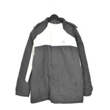 Vintage Adidas winter coat puffer jacket track fleece longsleeve tee pullover windbreaker sweatshirt in grey and beige