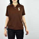 Vintage Ralph Lauren polo shirt t shirt pullover in brown