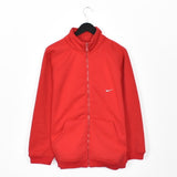 Vintage Nike zip up track jacket windbreaker sweatshirt longsleeve tee pullover jumper in red