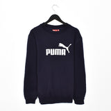 Vintage Puma sweatshirt longsleeve tee pullover jumper in dark blue