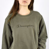 Vintage Champion sweatshirt jumper sweater pullover hoodie in khaki