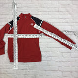 Vintage Nike track jacket fleece jumper in red and blue