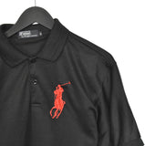 Vintage Ralph Lauren polo shirt tee blouse top in black and red