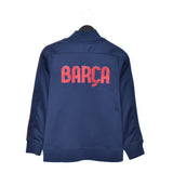 Vintage Nike FCB zip up tracksuit track jacket trackie sweater windbreaker jumper sweatshirt pullover long sleeve in blue and red