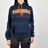 Vintage Champion hoodie jumper sweatshirt sweater pullover in navy blue