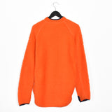 Vintage Helly Hansen quarter zip up fleece jumper longsleeve tee pullover sweatshirt in orange