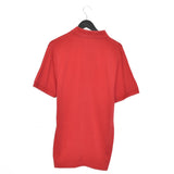 Vintage Burberry polo shirt tee blouse top in red
