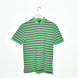 Vintage Ralph Lauren polo shirt t-shirt pullover in bright green with stripes