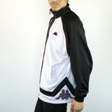 Vintage Kappa tracksuit track jacket fleece windbreaker in white and black