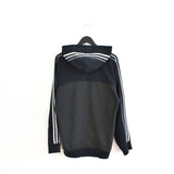 Vintage Adidas zip up hoodie sweatshirt jumper tracksuit track jacket trackie pullover long sleeve in black