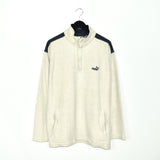 Vintage Puma fleece track longsleeve tee pullover sweatshirt jumper in black