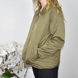 Cool Mohito bomber jacket coat blazer hoodie jumper sweater top cardigan pullover in khaki