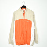 Vintage Nike windbreaker fleece track jacket bomber jacket in orange