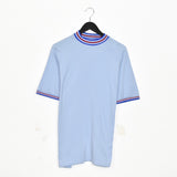 Vintage Get up t-shirt tee blouse top in light blue