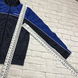 Vintage tracksuit trackie jacket zip up Diadora in blue and black