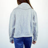 Vintage Fila zip up hoodie jumper sweater pullover in gray