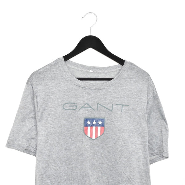Vintage GANT t-shirt tee top blouse in grey