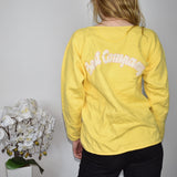 Cute Best company sweatshirt jumper sweater top pullover in yellow