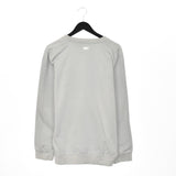 Vintage Reebok jumper hoodie pullover sweatshirt windbreaker track jacket in light grey