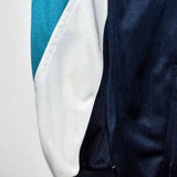 Vintage Adidas sport windbreaker zip up tracksuit track jacket trackie sweater jumper sweatshirt pullover long sleeve in blue and white