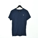 Vintage Gant V-neck t-shirt top blouse tee in dark blue