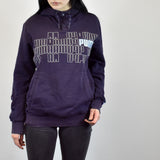 Vintage Puma hoodie jumper sweatshirt sweater pullover in navy blue