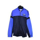 Vintage Diadora windbreaker fleece track jacket bomber jacket in purple and black