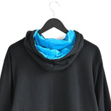 Vintage Puma hoodie pullover sweatshirt windbreaker fleece track jacket jumper in black, blue and green