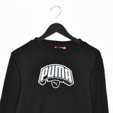 Vintage Puma jumper longsleeve tee pullover sweatshirt in black