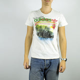 Vintage Adidas t-shirt top blouse tee in white