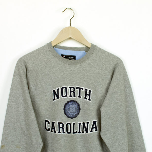 Vintage Champion sweatshirt jumper sweater pullover hoodie in gray