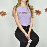 Super cute Body Natural top t-shirt blouse without sleeves in light purple