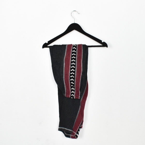 Vintage arena track pants joggers trousers jeans bottoms in dark grey and maroon