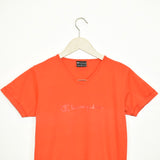 Vintage Champion t-shirt top blouse tee in bright orange