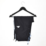 Vintage Kappa shorts joggers casual pants bottoms trousers in black and light blue