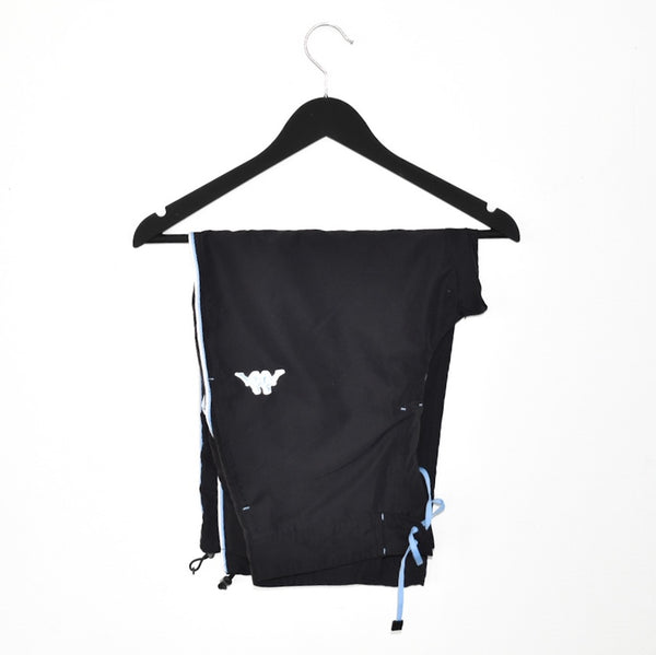 Vintage Kappa shorts joggers casual pants bottoms trousers in black and light blue