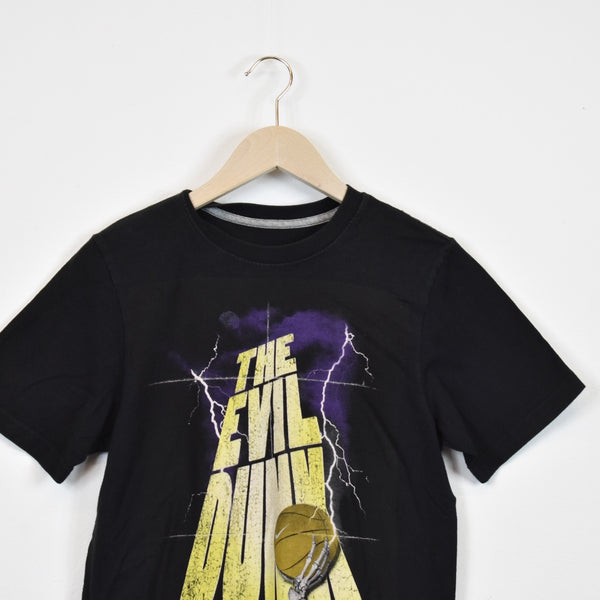 Vintage Nike t-shirt tee top blouse in black with yellow text