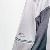 Vintage Kappa zip up jacket tracksuit trackie sweater windbreaker in light and dark grey