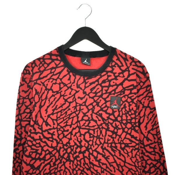 Vintage rare Jordan sweatshirt pullover jumper hoodie in red and black