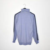 Vintage Adidas quarter zip up sweatshirt longsleeve tee pullover jumper in light blue